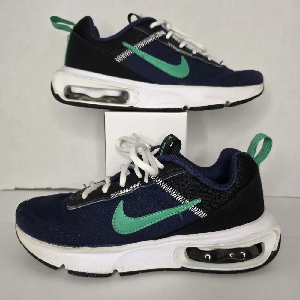Nike Air Max INTRLK Lite Big Kids 3.5Y Blue Green Sneakers DH9393-402